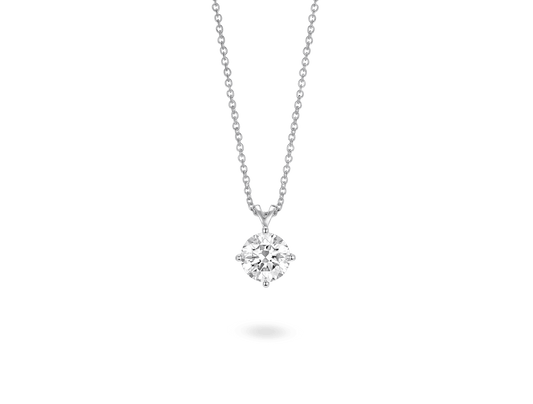 Lab-Grown Diamond 1ct. Round Brilliant Solitaire Pendant | White