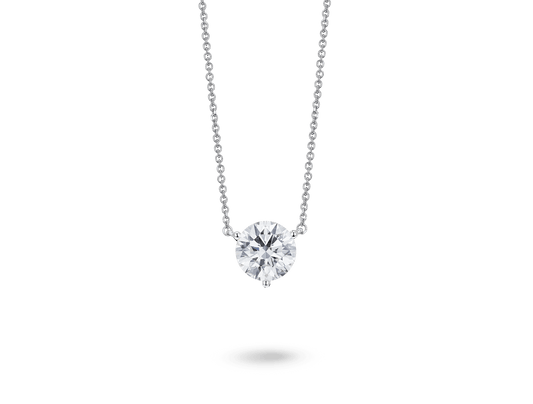 Lab-Grown Diamond 1½ct. Round Brilliant Solitaire Pendant | White