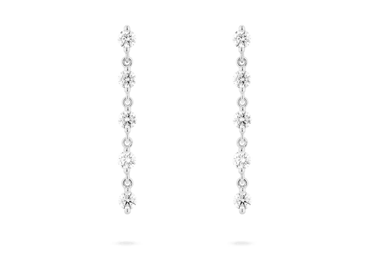 Lab-Grown Diamond 1½ct. tw. Round Brilliant Line Drop Earrings | White