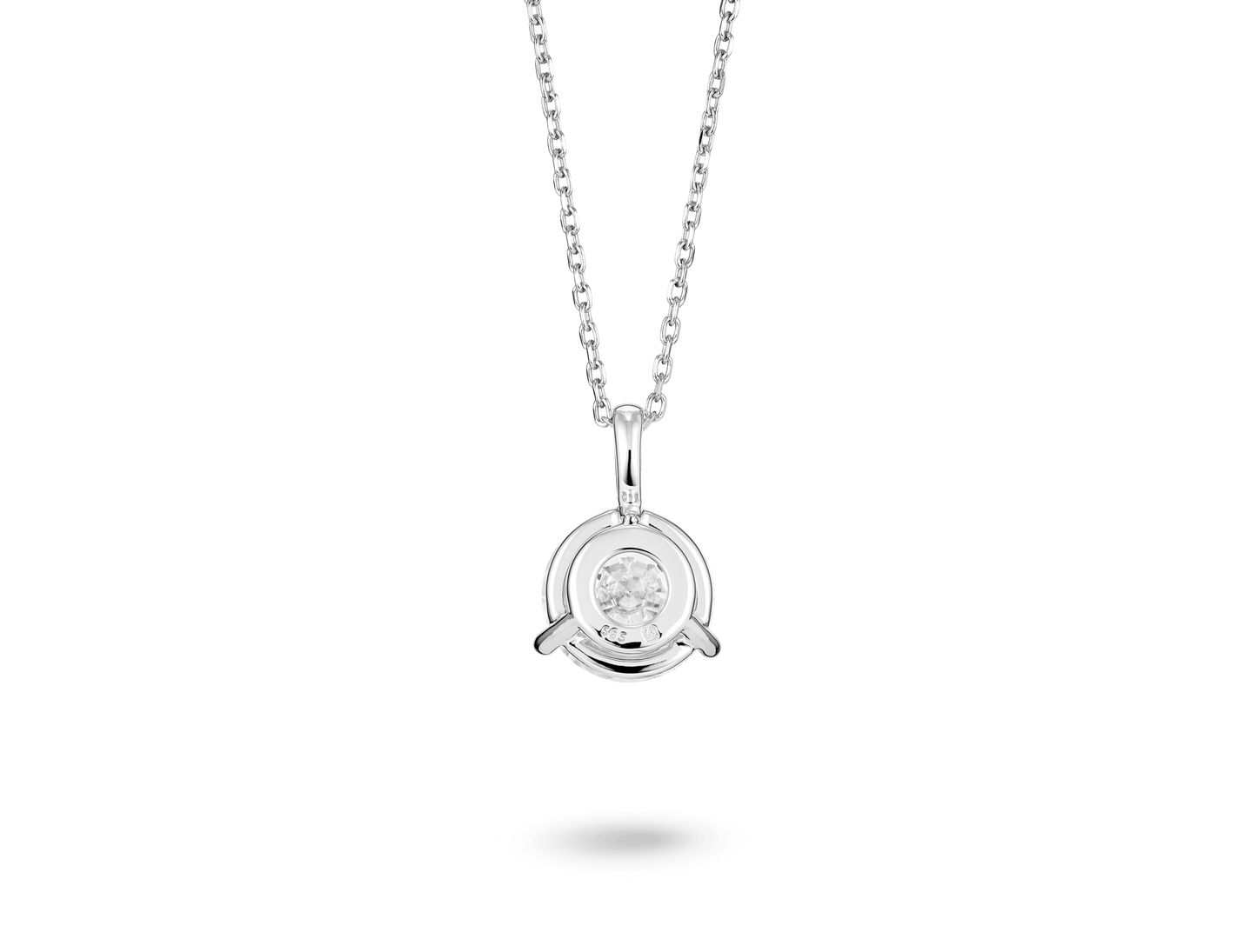 Lab-Grown Diamond 2ct. Round Brilliant Solitaire Bale Pendant | White