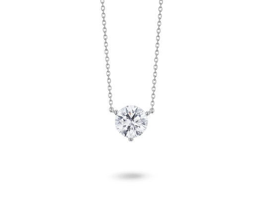 Lab-Grown Diamond 2ct. Round Brilliant Solitaire Pendant | White