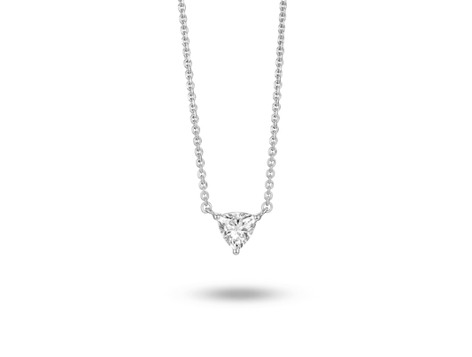 Lab-Grown Diamond ¼ct. Mini Trillion Pendant | White